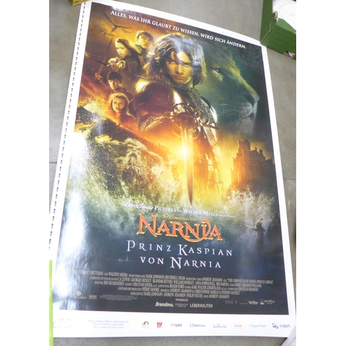 787 - A giant cinema film poster, German language Narnia, 160cm x 110cm