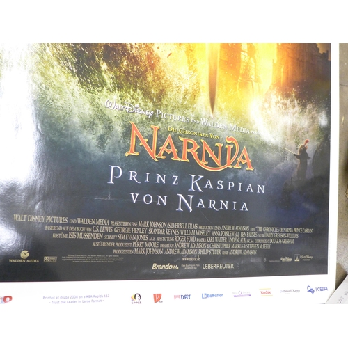 787 - A giant cinema film poster, German language Narnia, 160cm x 110cm