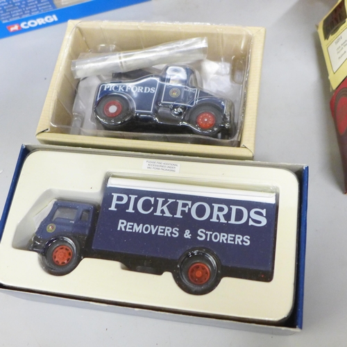 793 - A collection of model vehicles, mainly Corgi Pickfords