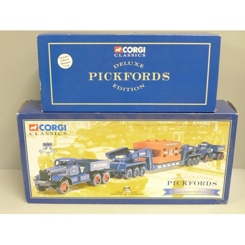 795 - Corgi Classics, Pickfords Deluxe Edition and Pickfords Commemorative Set