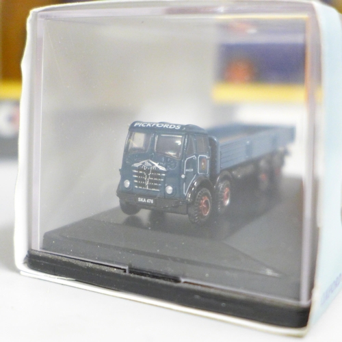 797 - A collection of model vehicles, including Corgi, Pickfords, one EFE, one military, Royal Mail, also ... 