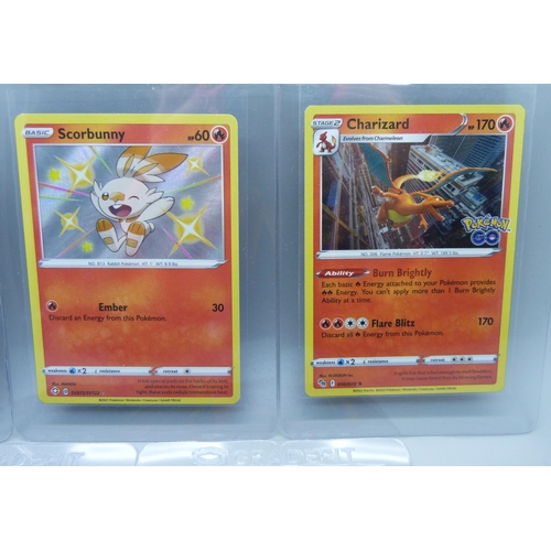 810 - Five ultra rare Pokemon cards