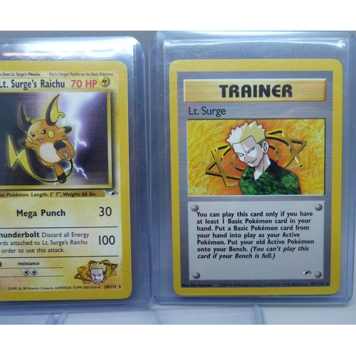 812 - Five vintage rare Pokemon cards