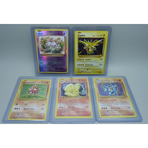 815 - Five Evolutions holo/reverse holo rare Pokemon cards