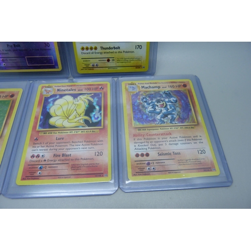 815 - Five Evolutions holo/reverse holo rare Pokemon cards