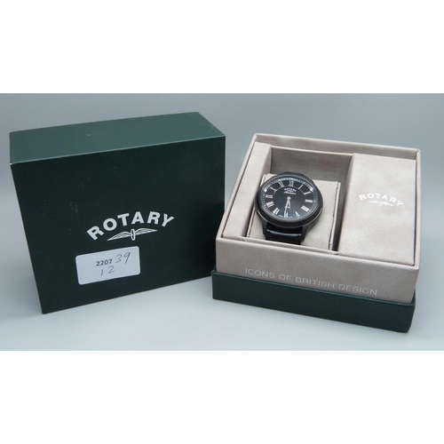 866 - A Rotary Revelation reverse wristwatch, boxed