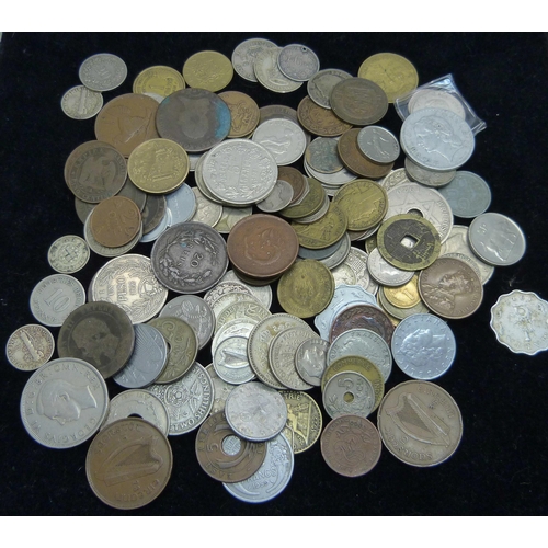 888 - Coins including two 19th Century silver coins