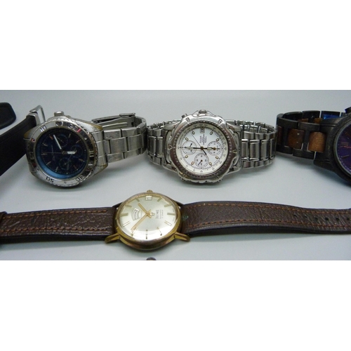 898 - Seven wristwatches including Pulsar, Swatch, Precimax and Lorus