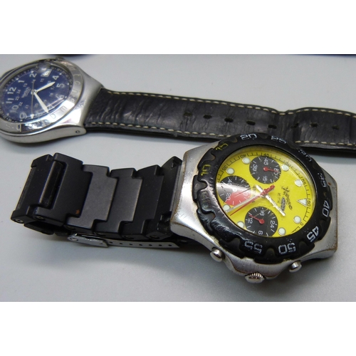 898 - Seven wristwatches including Pulsar, Swatch, Precimax and Lorus