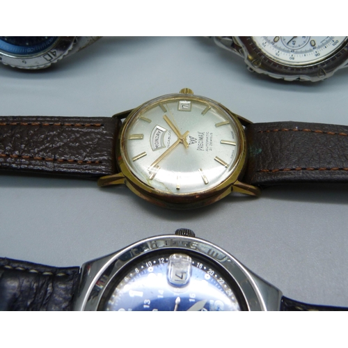 898 - Seven wristwatches including Pulsar, Swatch, Precimax and Lorus