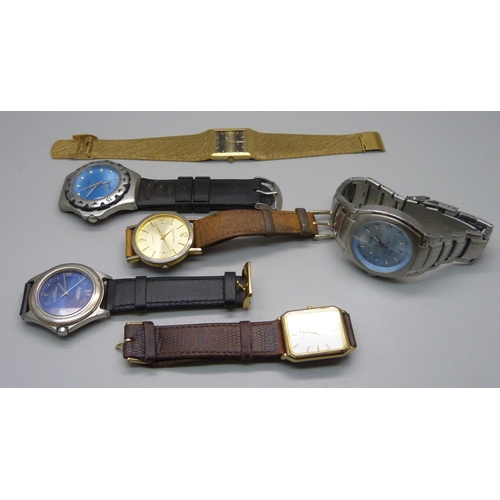 917 - Gentleman's wristwatches including Rotary, Avia, etc.