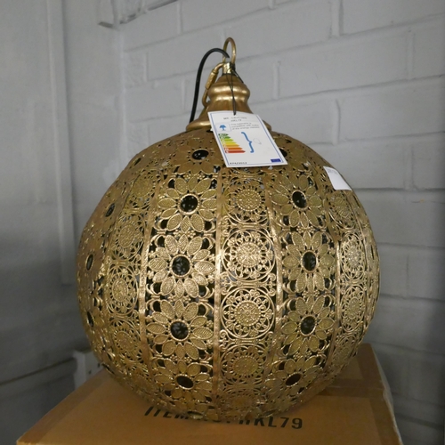 1514 - A pair of Moroccan style ceiling lanterns