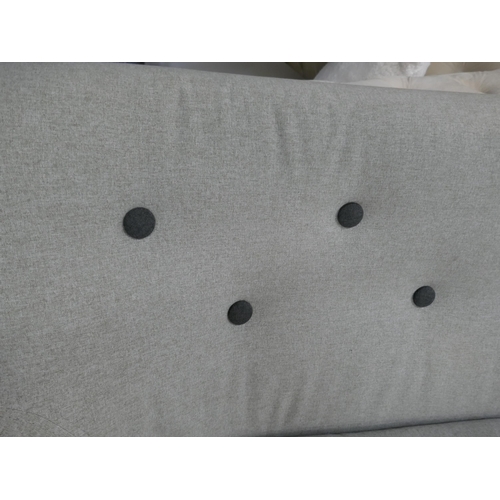 1543 - Samantha Shetland grey sofa and footstool, Ref: 5803546/36927. *This lot is subject to VAT