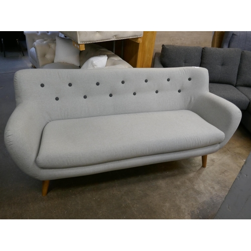 1543 - Samantha Shetland grey sofa and footstool, Ref: 5803546/36927. *This lot is subject to VAT