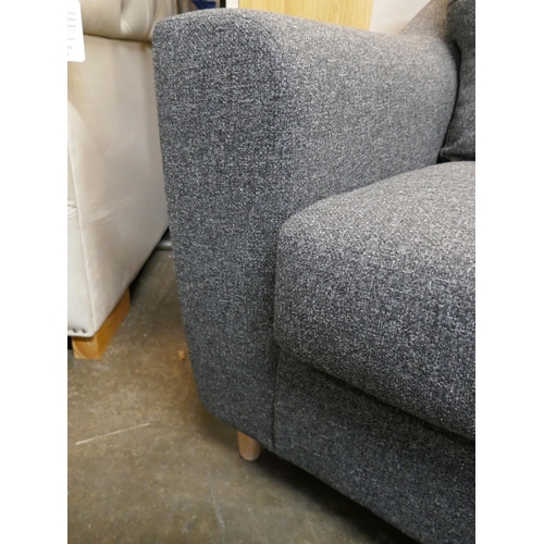 1544 - A charcoal upholstered small corner sofa