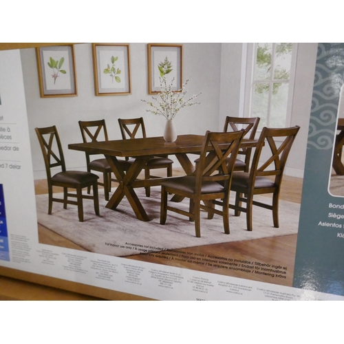 1579 - Whalen Bolton 7 Piece Dining Set   , Original RRP  £649.91 + vat (4194-18)     * This lot is subject... 