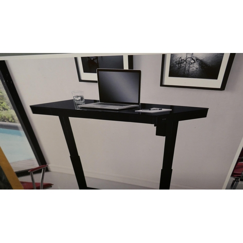 1633 - Adjustable Tech power desk - black , Original RRP  £249.99 + vat (4194-2)     * This lot is subject ... 