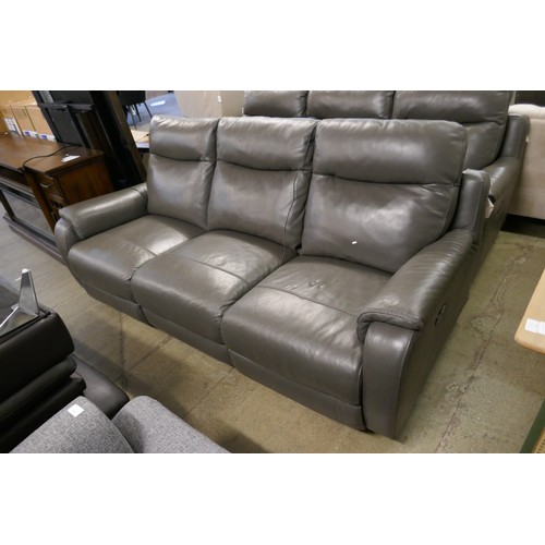 1581 - Barrett 3 Seater leather power reclining sofa   , Original RRP  £1333.33 + vat (4194-43)     * This ... 