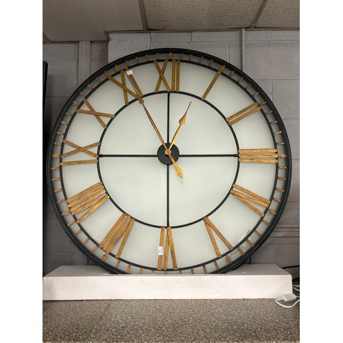 1511 - A large Westminster illuminated wall clock