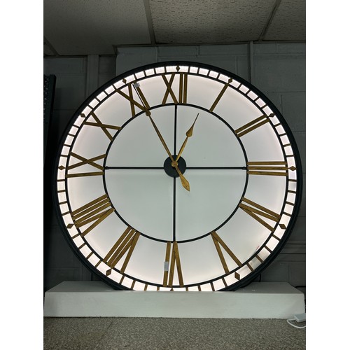 1511 - A large Westminster illuminated wall clock