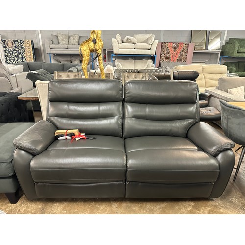 1469 - Fletcher 2.5 Seater Leather power recliner sofa, Original RRP  £1124.99 + vat (4194-49)     * This l... 