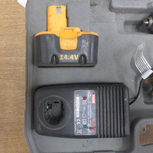 2020 - A Ryobi 14v drill (Model CD1-1441) and 2 batteries