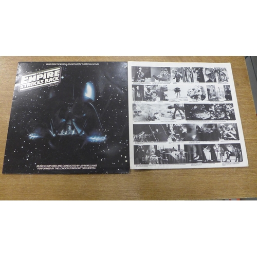 2102 - An original Star Wars The Empire Strikes Back album sleeve with picture and poster