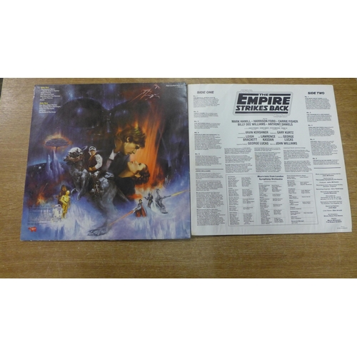 2102 - An original Star Wars The Empire Strikes Back album sleeve with picture and poster