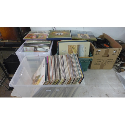 2125 - A large quantity of LP records and 7