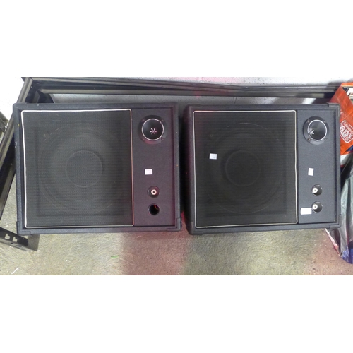 2156 - A pair of Stage wedge speakers