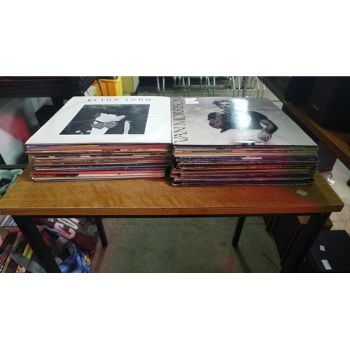 2164 - Approx. 40 various records including rock, pop, and dance music