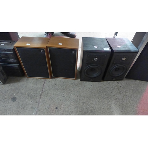 2173 - Two pairs of stereo speakers including Celestion 3 MkII and Decca