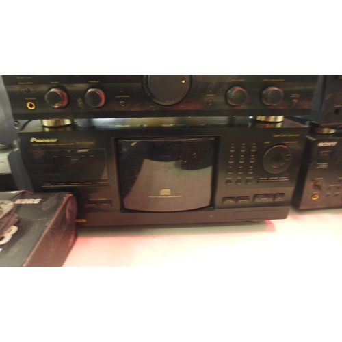 2182 - A quantity of Pioneer stereo equipment including an A-117 stereo amplifier, an A-109 Direct Energy M... 