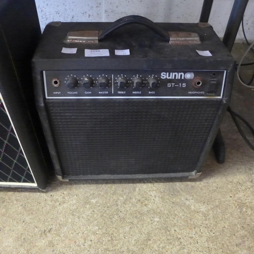 2194 - A Sunn ST-15 guitar amplifier