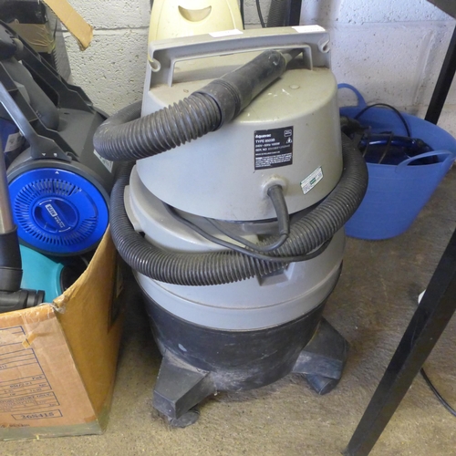 2197 - A mixed quantity of vacuum cleaners including an Electrolux 1700w Powerlite Pet Lover, a Vax POW com... 