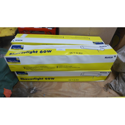 2392 - 4 Newlec shaving lights (NL6820) boxed and unused