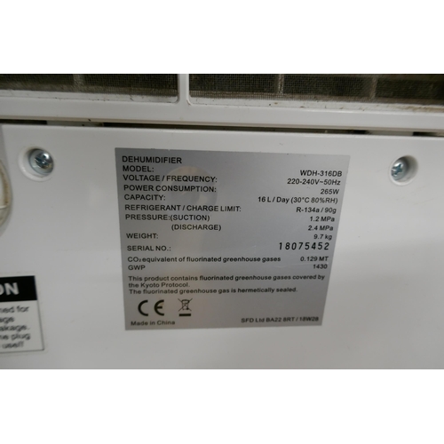 2311 - A Dehumidifier (WDH-316DB)