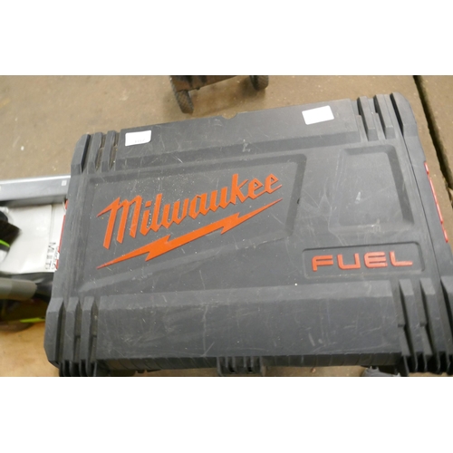 2314 - Eight empty Milwaukee stackable storage boxes