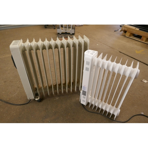 2315 - 2 Oil filled radiators - A Bauknecht 12 fin and one other 9 fin