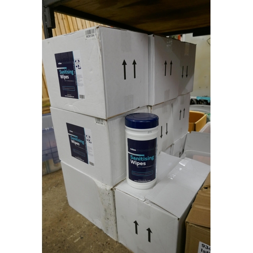 2347 - 10 Boxes x 6 tubs of Tower sanitising wipes