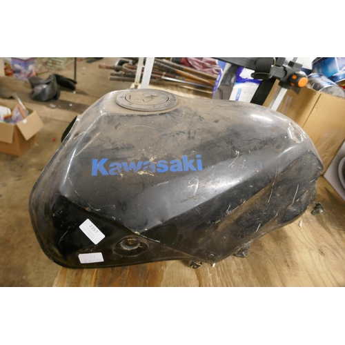 2357 - A Kawasaki petrol tank and head light