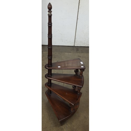 131 - A set of Regency style mahogany library steps