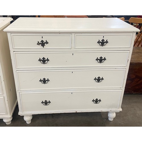 149 - A Victorian painted pine chest of drawers