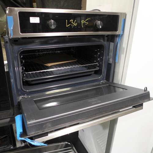 3184 - Zanussi Compact Multifunction Oven with Microwave - Stainless Steel (Cosmetic Damage) (H455xW595xD56... 