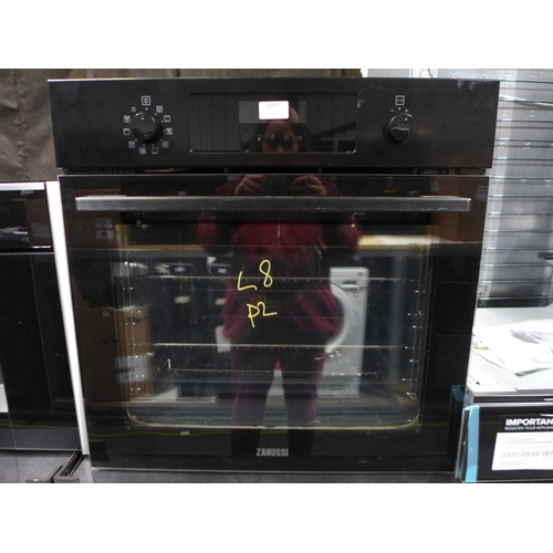 3187 - Zanussi Single Pyrolytic Oven  - Black (H594xW594xD568), original RRP £440.84 inc. VAT (4194-8) *Thi... 