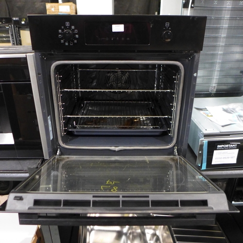 3187 - Zanussi Single Pyrolytic Oven  - Black (H594xW594xD568), original RRP £440.84 inc. VAT (4194-8) *Thi... 