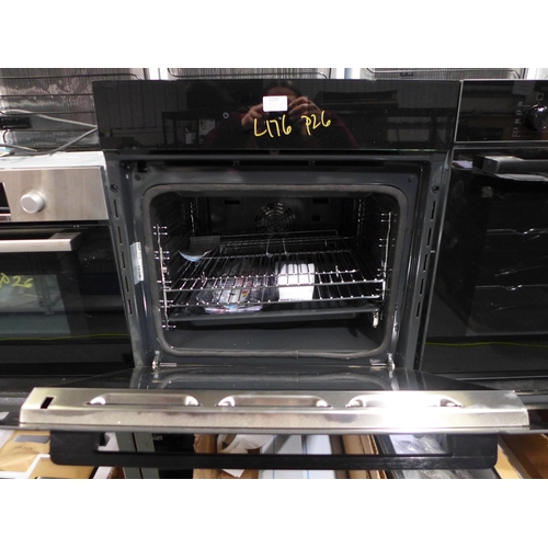 3193 - Karlson Single Pyrolytic Oven - Black (H595xW595xD546) - model no.:- TFTPYOVBKD, original RRP £854.1... 