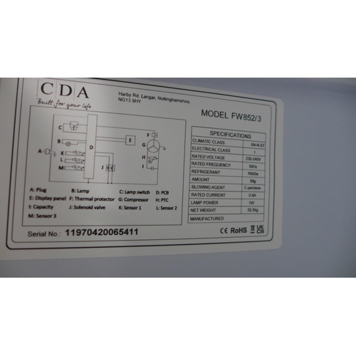 3205 - CDA 50/50 Integrated Fridge Freezer (H1772xW540xD540) - model no.:- FW852, original RRP £409.17 inc.... 