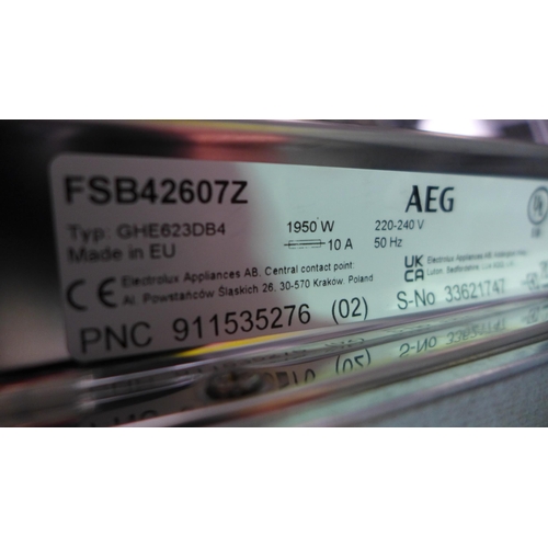 3213 - AEG Fully Integrated Dishwasher (H818xW596xD550) - model no.:- FSB42607Z, original RRP £382.50 inc. ... 