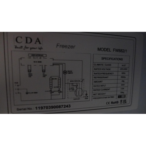 3224 - CDA Integrated Tower Freezer (H1683xW540xD545) - model no.:- FW881, original RRP £463.33 inc. VAT (4... 